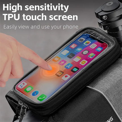 1259 Sacoche de tubo superior de bicicleta, tecido Oxford