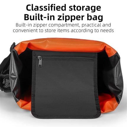 1789Bolsa para portaequipajes trasero de bicicleta en tela impermeable 1000D - Negro