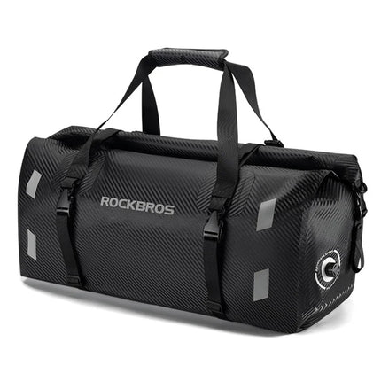 1256Bolsa trasera de moto 50L, bolsa trasera de bicicleta en PVC impermeable