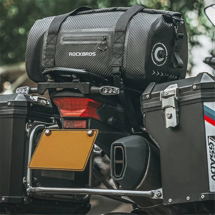 1256Bolsa trasera de moto 50L, bolsa trasera de bicicleta en PVC impermeable