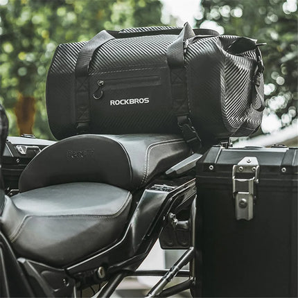 1256Bolsa trasera de moto 50L, bolsa trasera de bicicleta en PVC impermeable