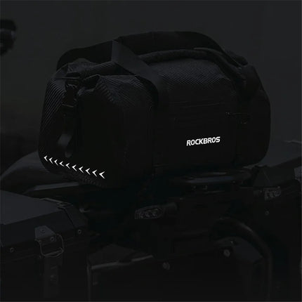 1256Bolsa trasera de moto 50L, bolsa trasera de bicicleta en PVC impermeable