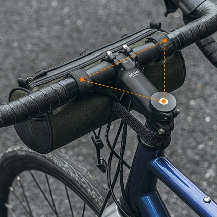 1836 Cylindrical Bag Suspended on Bicycle Handlebar in Polyethylene