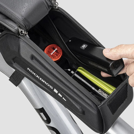 1634 Polyester and PU Bike Frame Bag