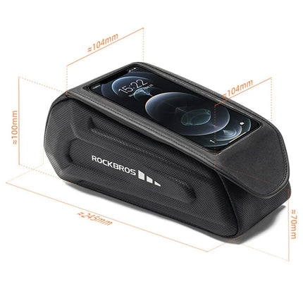 1634 Polyester and PU Bike Frame Bag