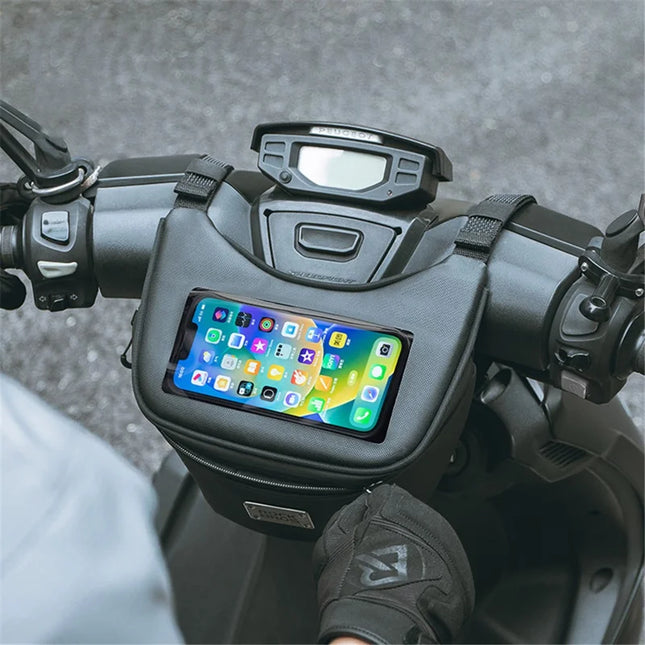1222Sacoche avant à écran tactile étanche pour scooter