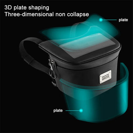 1222Borsa anteriore con schermo tattile impermeabile per scooter