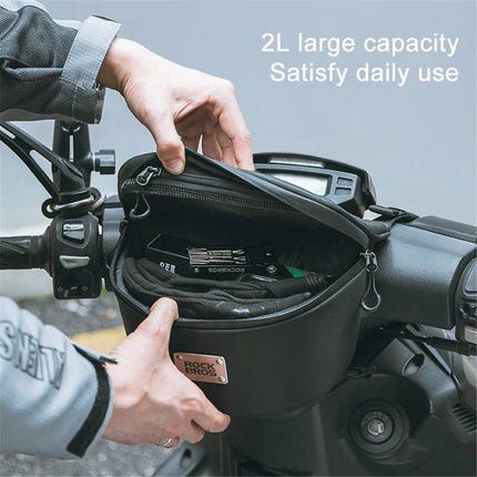 1222Borsa anteriore con schermo tattile impermeabile per scooter