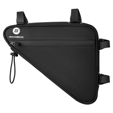 1528 Borsa da Telaio per Bicicletta Triangolare Grande Capacità in Poliestere e PVC