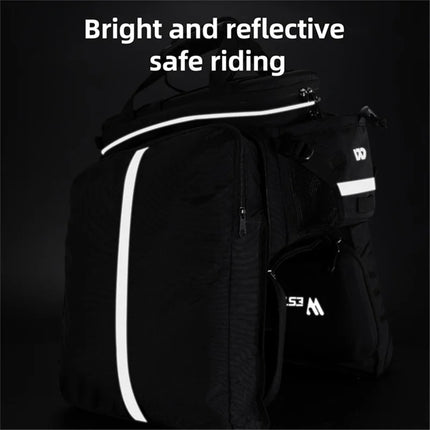 1374 Borsa portaoggetti per portapacchi posteriore da bicicletta in poliestere