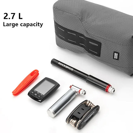 1258Sacoche de fourche avant de vélo en TPU pour vélo de route, VTT, cyclisme