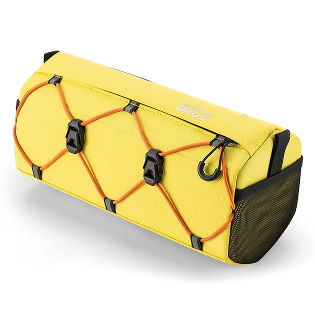 1262Sacoche de guidon de vélo suspendue en polyester réfléchissant - Jaune