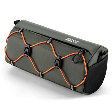 1659Sacoche de guidon de vélo suspendue en polyester réfléchissant - Vert armée