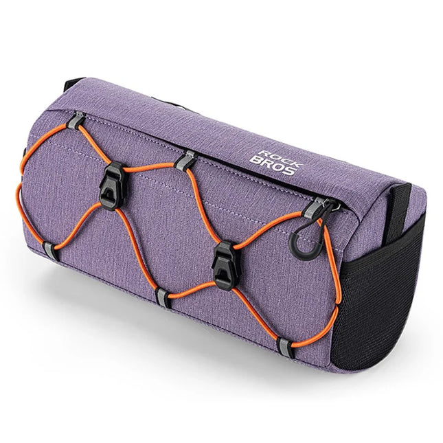 1711Sacoche de guidon de vélo suspendue en polyester réfléchissant - Violet