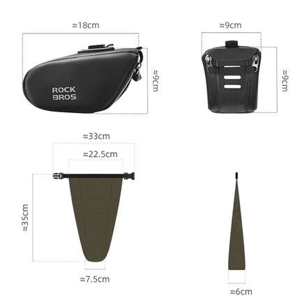 2518Sacoche de selle de vélo étanche ROCKBROS