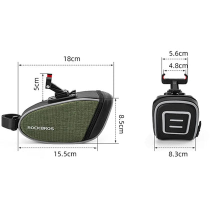 520Sacoche de Selle Arrière pour Tige de Selle 0.45L - Type à Fixation par Support