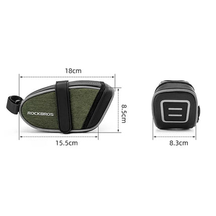 2365Borsa sottosella per bicicletta ROCKBROS 0.45L - Fissaggio velcro