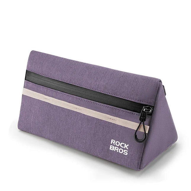1388Sacoche de guidon de vélo 1,3L, pochette de rangement  - Violet