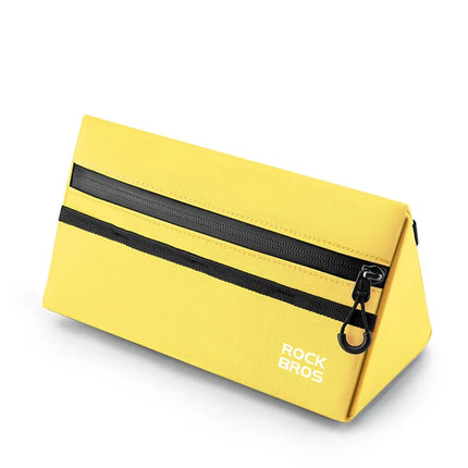 573Sacoche de guidon de vélo 1,3L, pochette de rangement   - Jaune