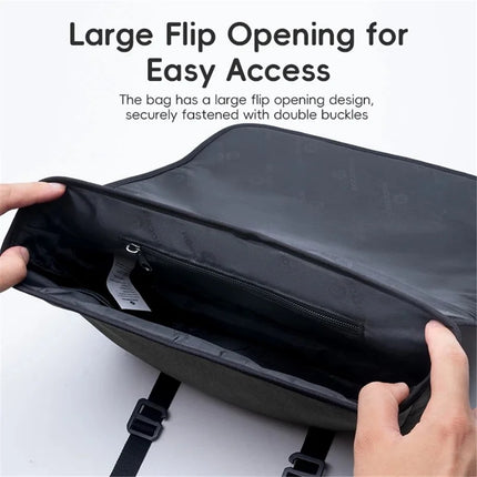 957Borsa anteriore per bicicletta riflettente con capacità estensibile 4L con tracolla