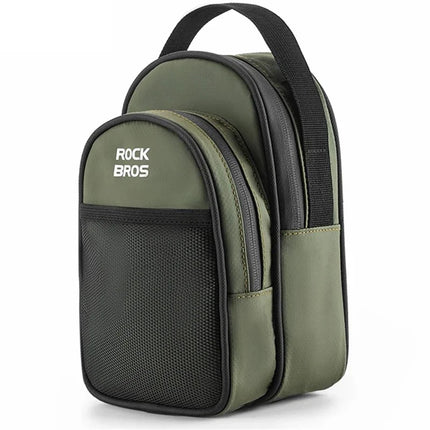 900 Front bag for Brompton folding bike in PVC-coated mesh fabric - Green