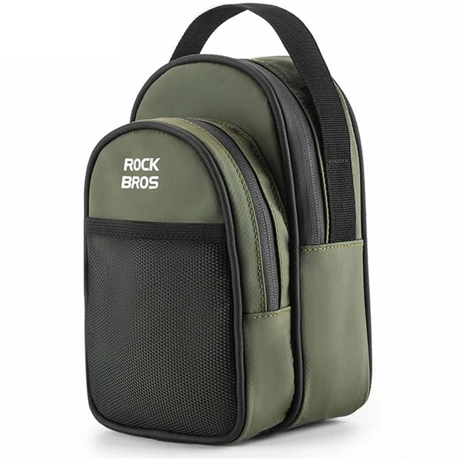 900 Front bag for Brompton folding bike in PVC-coated mesh fabric - Green