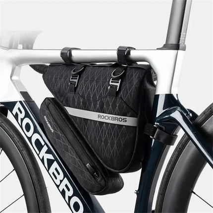 1324Sacoche de Guidon de Vélo 2-en-1 en Polyester