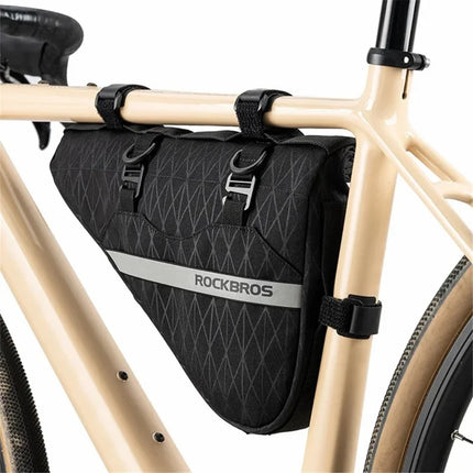 1324Sacoche de Guidon de Vélo 2-en-1 en Polyester