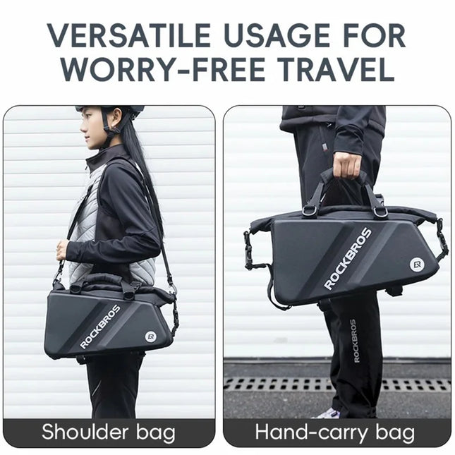 552Sacoche de porte-bagages arrière de vélo à coque rigide EVA + PU