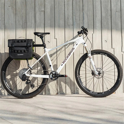 759Sacoche de porte-bagages arrière de vélo en polyester 600D VTT et  route - Noir