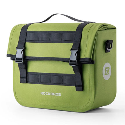 1182Sacoche de porte-bagages arrière de vélo en polyester 600D VTT et route - Vert