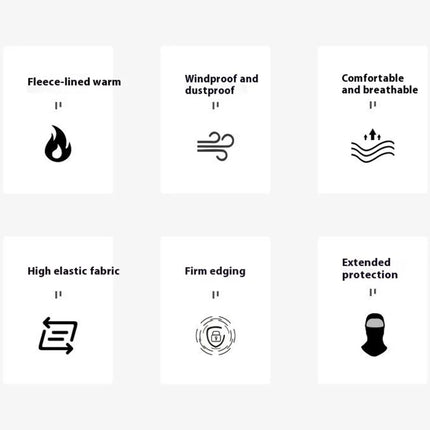 2453Cagoule d&amp;#39;Extérieur Coupe-Vent Balaclava Cache-Cou Casque