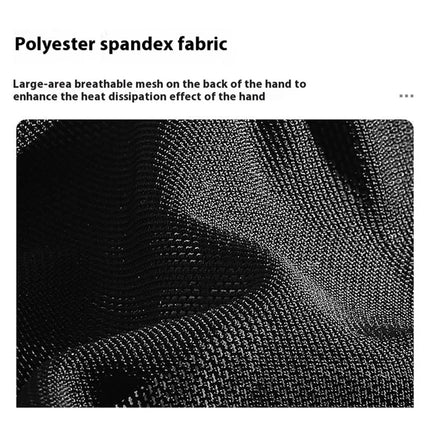 2551 Guantes de ciclismo antichoque de medio dedo para bicicleta - Negro