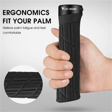 1793 Manillares de bicicleta antideslizantes - Negro