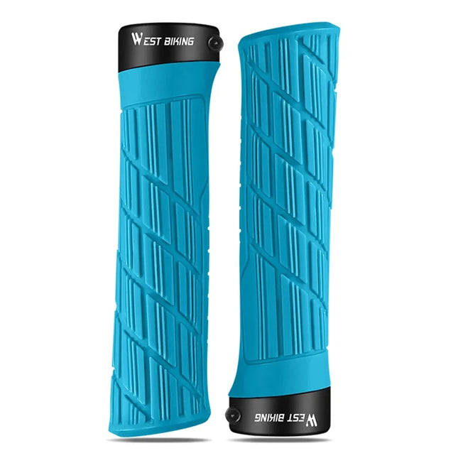 1820 Manopole per manubrio di bicicletta antiscivolo - Blu