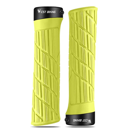 1106Poignées de guidon de vélo antidérapantes - Jaune