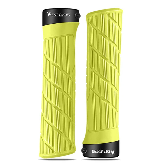1106Poignées de guidon de vélo antidérapantes - Jaune