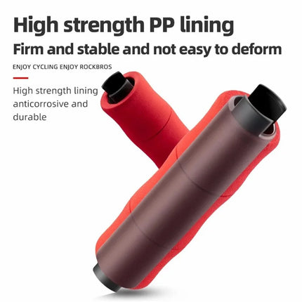 444 Manopole per Manubrio in Bambù con Tappo Antipolvere, Schiuma EVA