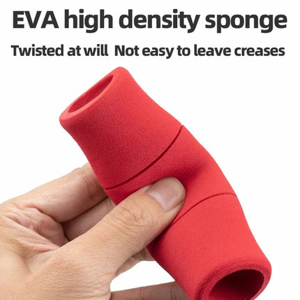 444 Manopole per Manubrio in Bambù con Tappo Antipolvere, Schiuma EVA