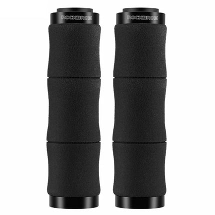 1221Poignées de Guidon en Bambou avec Bouchon Anti-Poussière, Mousse EVA