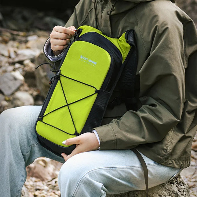 606 Zaino da escursionismo per ciclismo, alpinismo - Verde