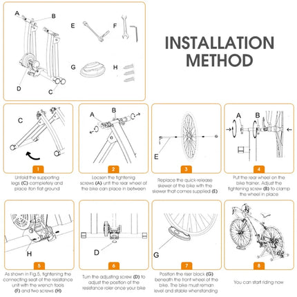 720Rouleau d&amp;#39;entraînement de vélo d&amp;#39;exercice intérieur à résistance magnétique