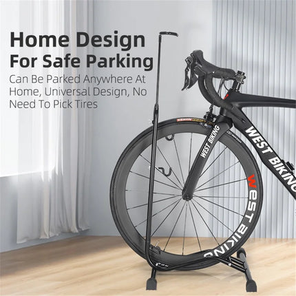 1538 2-in-1 Bike Stand, L-Shaped Vertical Parking Stand