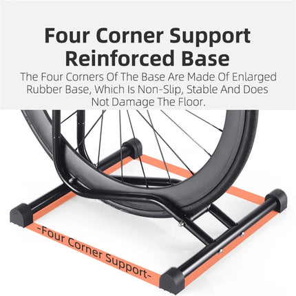 1538 2-in-1 Bike Stand, L-Shaped Vertical Parking Stand