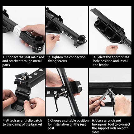 1648 Bicycle Cycling Luggage Rack, Aluminum Alloy Shelf