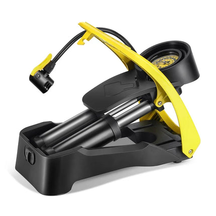 916Pompa a piede ad alta pressione a doppio cilindro per bicicletta