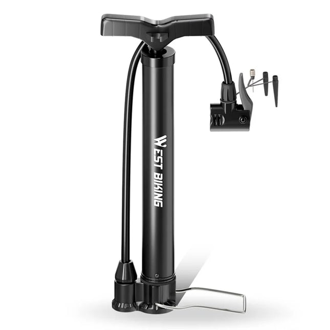 Klassische tragbare Fahrradpumpe mit hohem Druck, 120 PSI