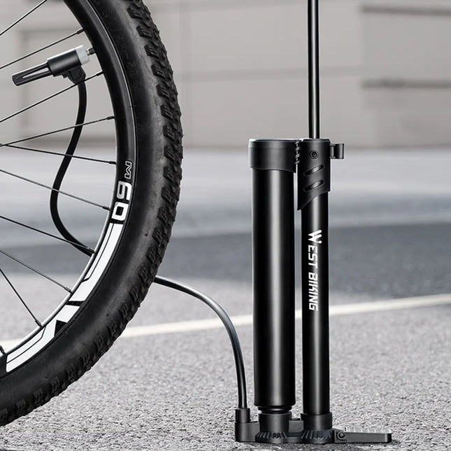 Tragbare Hochdruck-Doppelzylinder-Luftpumpe mit Manometer