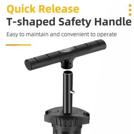 754 Portable vertical bike pump 230PSI with folding base for bikes