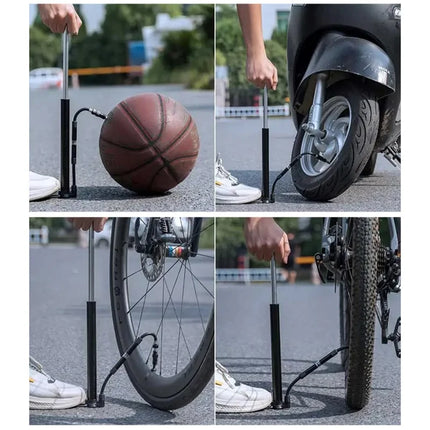 2341Pompe à vélo portable  120PSI haute pression avec manomètr